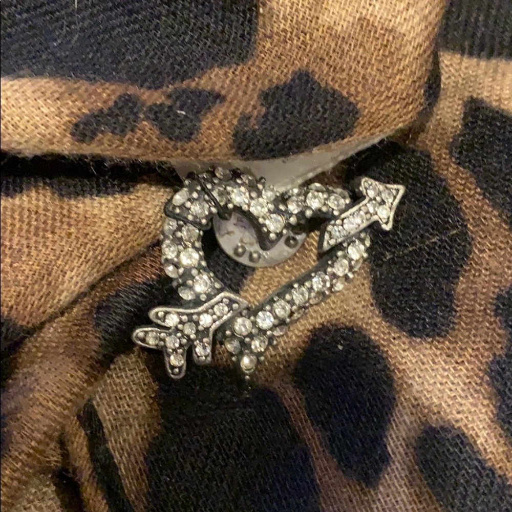 Chico’s crystal Heart pin/brooch.